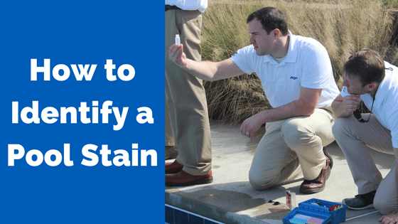 How to Identify a Pool Stain