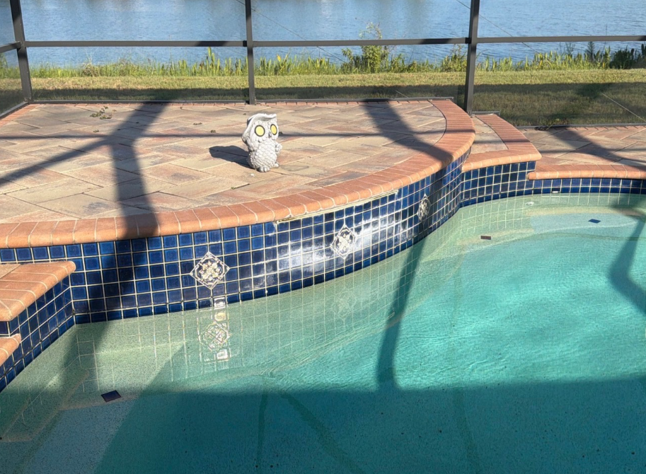 white on pool